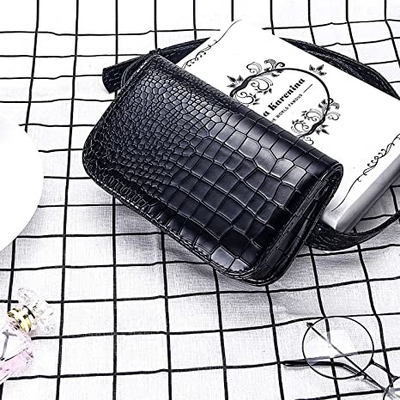 Piccolo ente inter- Fanny Pack Pu Leather Purses del coccodrillo con le tasche del telefono cellulare