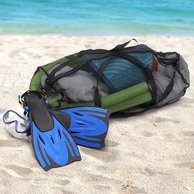 Borsa surdimensionata della palestra di Mesh Sports Duffle Bag Multipurpose con la chiusura lampo regolabile