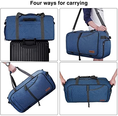 borsa pieghevole del Weekender del Duffel di viaggio 65l per lo strappo impermeabile delle donne degli uomini resistente