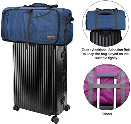 borsa pieghevole del Weekender del Duffel di viaggio 65l per lo strappo impermeabile delle donne degli uomini resistente