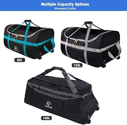 Borsa di Duffle pieghevole con le ruote 85l 120l 140l 1680d Oxford pieghevole