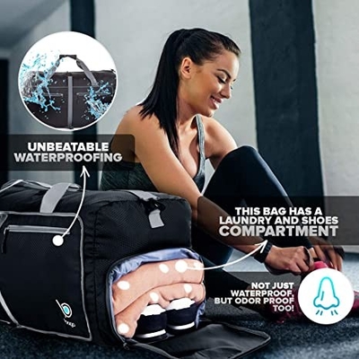 Zaino pieghevole del Duffel della borsa di Duffle di sport 60l per il peso leggero degli uomini delle donne impermeabile