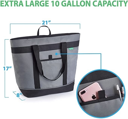 La morbidezza del termale di Gray Insulated Cooler Bag HD ha parteggiato dispositivo di raffreddamento isolato