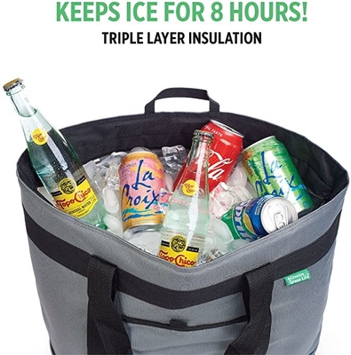 La morbidezza del termale di Gray Insulated Cooler Bag HD ha parteggiato dispositivo di raffreddamento isolato