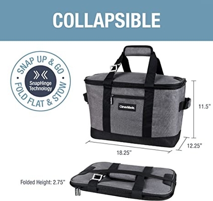 La borsa isolata pieghevole a perfetta tenuta delicatamente ha parteggiato borsa più fresca della latta portatile della drogheria 50