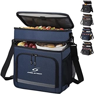 Borsa più fresca isolata a perfetta tenuta pieghevole del pranzo riutilizzabile per gli uomini delle donne