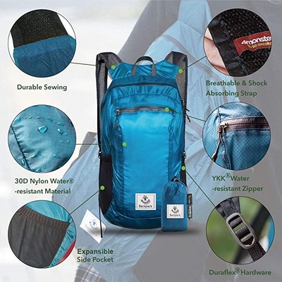 Escursione del materiale resistente leggero dell'acqua 70L Oxford dello zaino di Daypack Packable