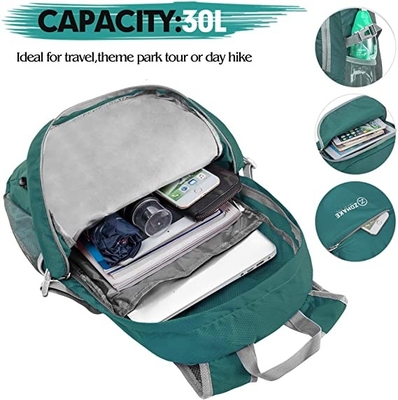 30l Packable che fa un'escursione il peso leggero resistente dell'acqua dello zaino pieghevole