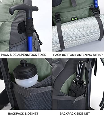 zaino d'escursione resistente leggero dell'acqua 50l per la visita di campeggio rampicante