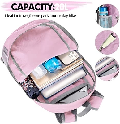 Zaino resistente d'escursione all'aperto dell'acqua 20l Packable dello zaino del ODM pieghevole