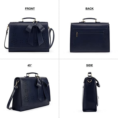 Arco staccabile del computer portatile del vegano delle donne della borsa della spalla del computer della borsa di cuoio di Satchel