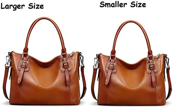 Maniglia inter- di cuoio genuina Tote Bag della cima di Satchel del corpo della borsa delle donne del ODM