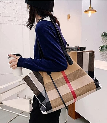 Borsa inter- del corpo della borsa delle donne della tela delle signore spaziose di lusso di grande capacità